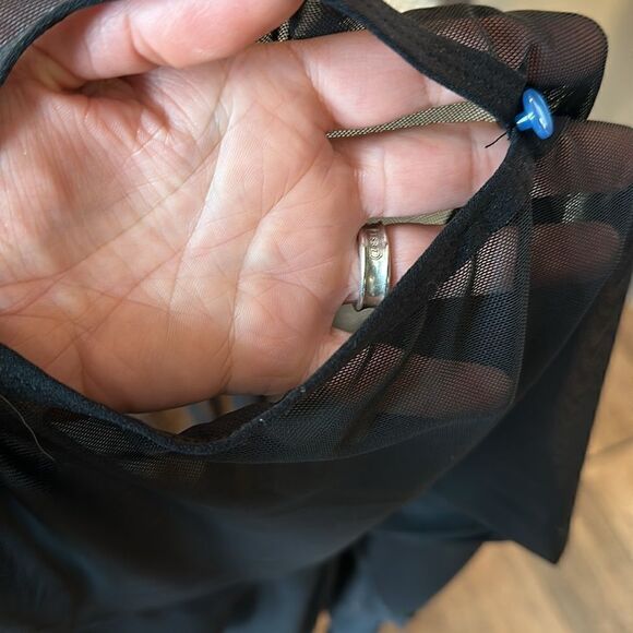 Free People x High Heel Jungle Aphrodite Side Slit Tights Black - Picture 7 of 7